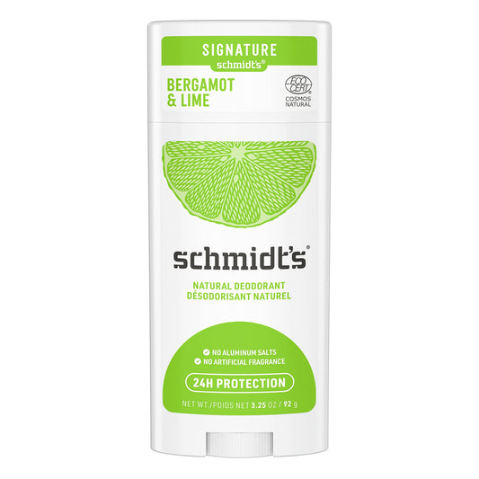 Schmidt's Natural Deodorant Stick - Bergamot & Lime 75g